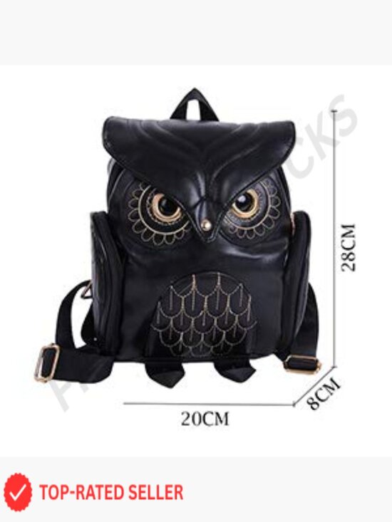 Fashion Owl Backpack Women Pu Leather Mini Bag Vintage Casual Daypack main image 4